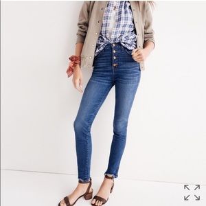 10” high-rise jeans: chewed-hem edition